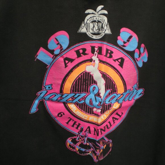 Aruba Jazz & Latin Music Festival 1993 Graphic Tee Shirt, Size Large - Picture 2 of 7